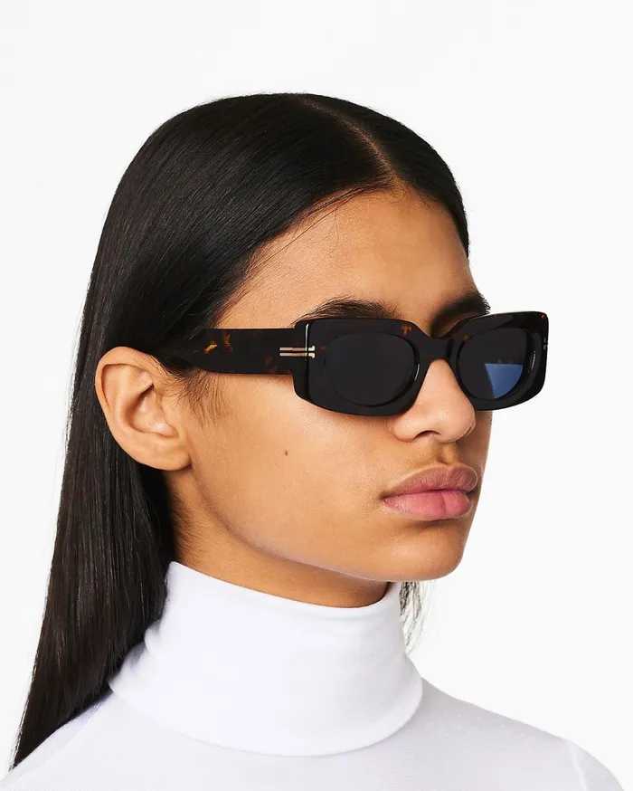 Marc Jacobs Sunglasses Women Icon Rectangular Sunglasses Havana