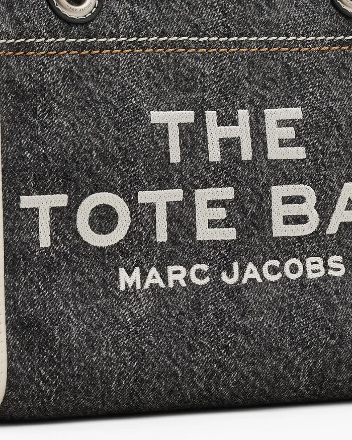 Marc Jacobs The Tote Bag Women The Denim Chain Small Tote Bag Black Wash