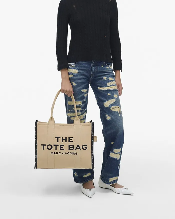 Marc Jacobs The Tote Bag Women The Jacquard Large Tote Bag Warm Sand