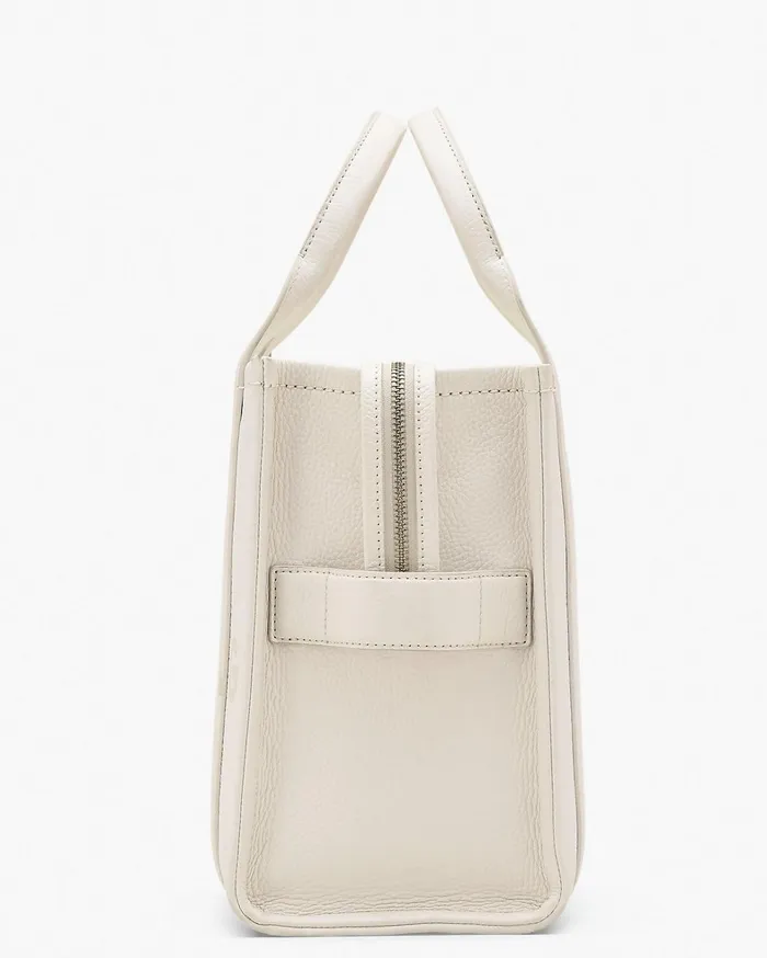 Marc Jacobs The Tote Bag Women The Leather Medium Tote Bag Cottonsilver