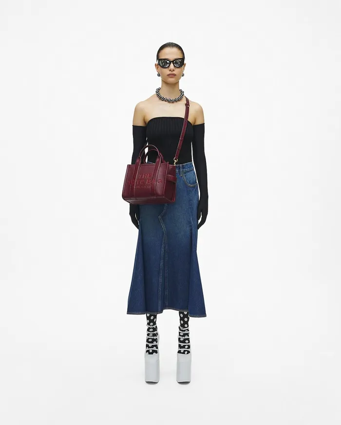 Marc Jacobs The Tote Bag Women The Leather Small Tote Bag Cherry
