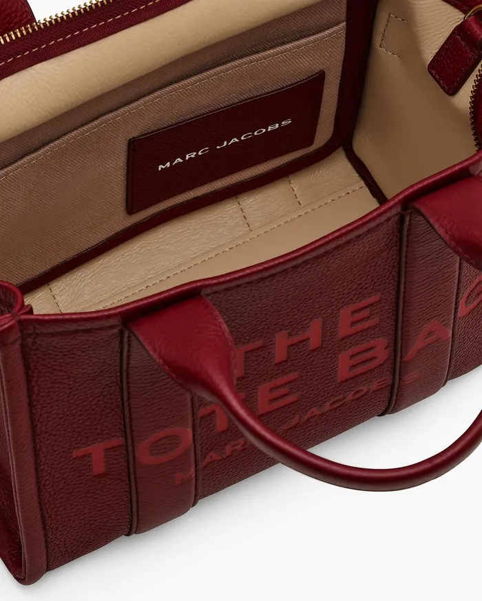 Marc Jacobs The Tote Bag Women The Leather Small Tote Bag Cherry