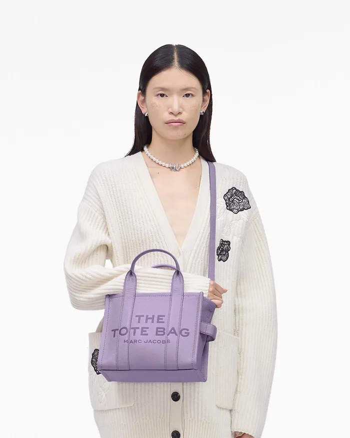 Marc Jacobs The Tote Bag Women The Leather Small Tote Bag Lilac