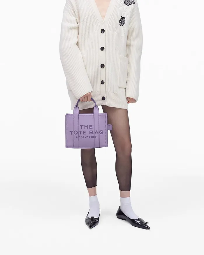 Marc Jacobs The Tote Bag Women The Leather Small Tote Bag Lilac