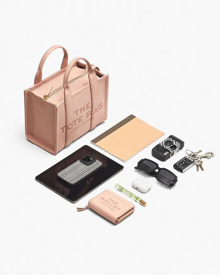 Marc Jacobs The Tote Bag Women The Leather Small Tote Bag Ribbon Pink