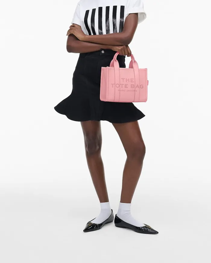 Marc Jacobs The Tote Bag Women The Leather Small Tote Bag Ribbon Pink