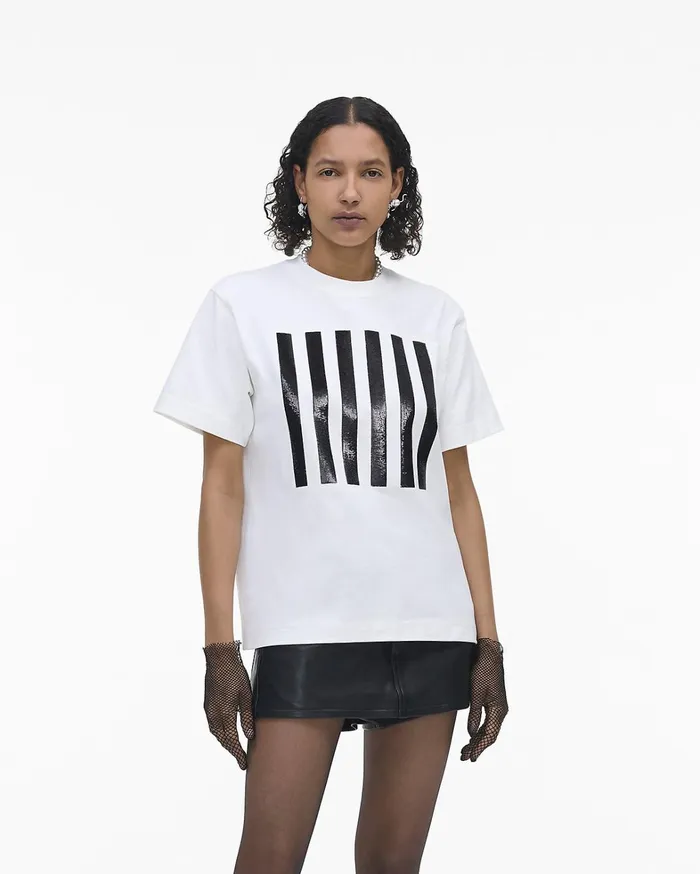 Marc Jacobs Tops Women The Stripe Box Tee White