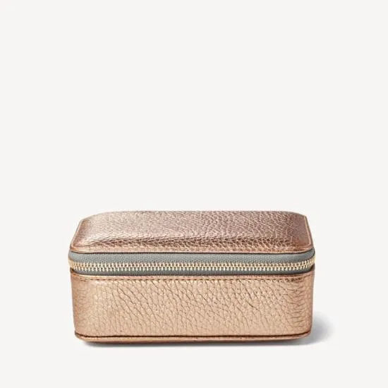 Medium Travel Jewellery Case Champagne Pebble Women Aspinal Of London Jewellery Boxes Medium Travel Jewellery Case Champagne Pebble Women Aspinal Of London Jewellery Boxes