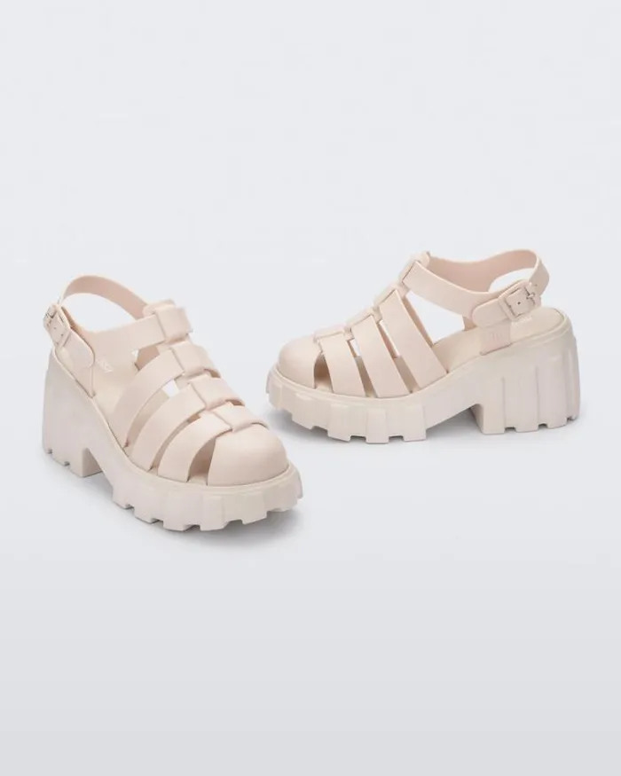 Megan Beige Women Melissa Platforms