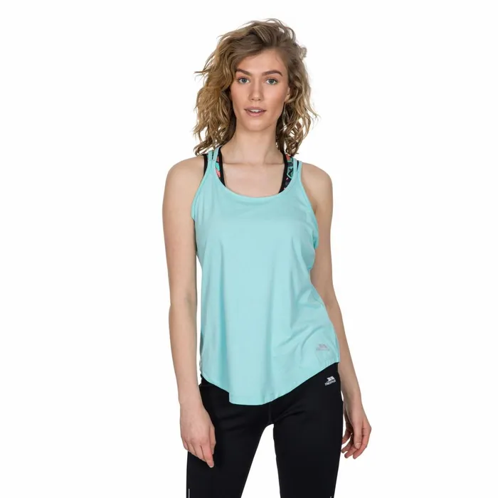 Meghan Sleeveless Active Tshirt Tropical Marl Women Trespass Gym and Sports Tops Meghan Sleeveless Active Tshirt Tropical Marl Women Trespass Gym and Sports Tops