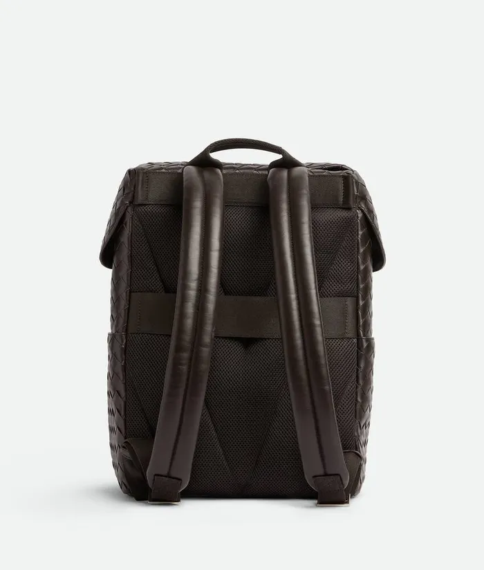 Men Bottega Veneta Backpack Intrecciato Flap Backpack Fondant