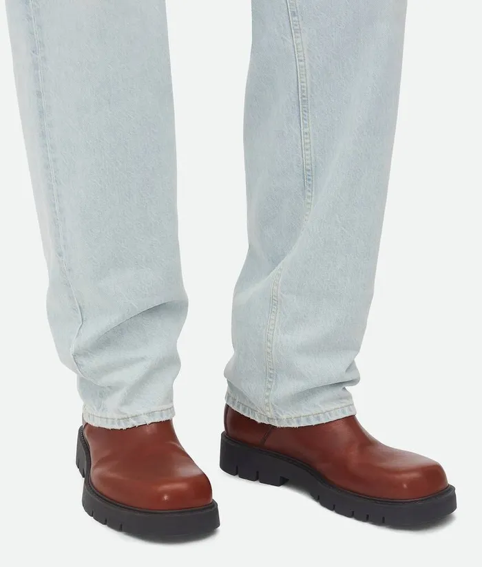 Men Bottega Veneta Boots Haddock Ankle Boot Sequoia
