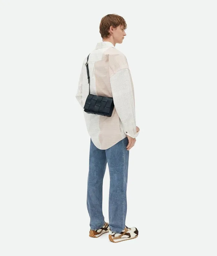 Men Bottega Veneta Crossbody Cassette Shadowsterling