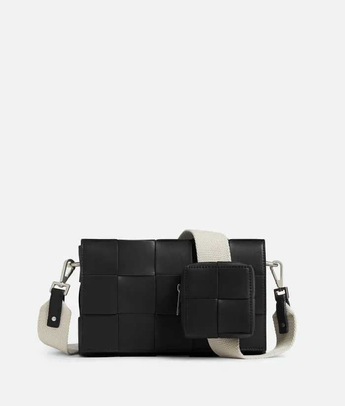 Men Bottega Veneta Crossbody Cassette With Versatile Strap Black
