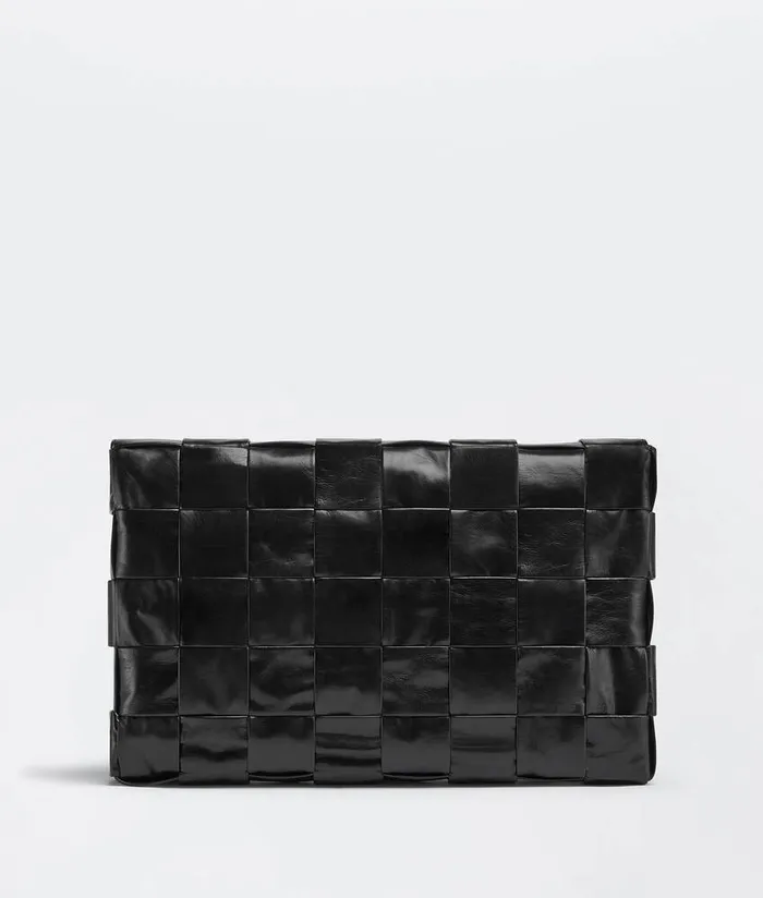 Men Bottega Veneta Crossbody Maxi Cassette Black