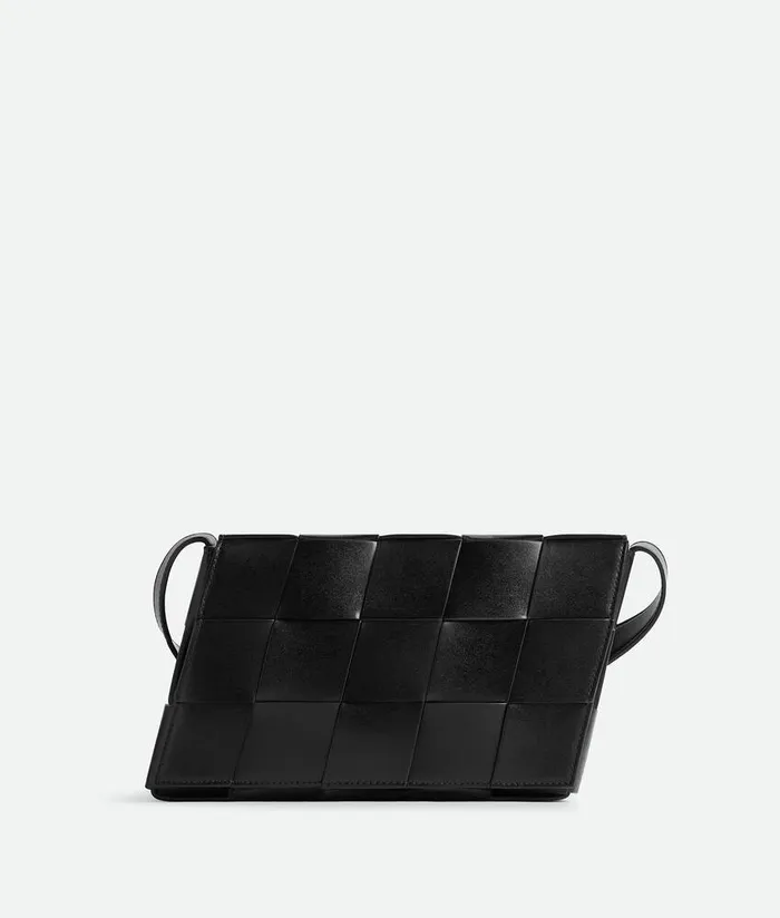 Men Bottega Veneta Crossbody Speed Cassette Black