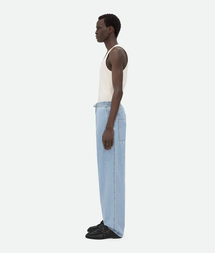 Men Bottega Veneta Denim Light Bleached Elasticated Denim Light Bleach