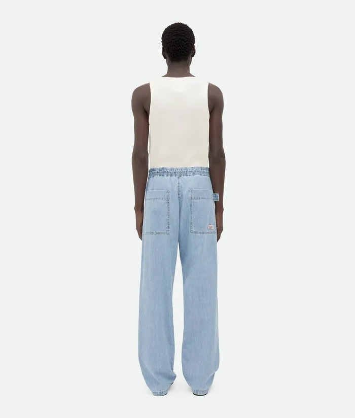Men Bottega Veneta Denim Light Bleached Elasticated Denim Light Bleach