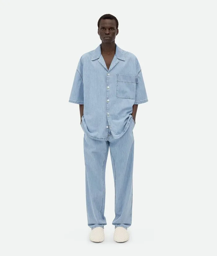 Men Bottega Veneta Denim Light Bleached Elasticated Denim Light Bleach