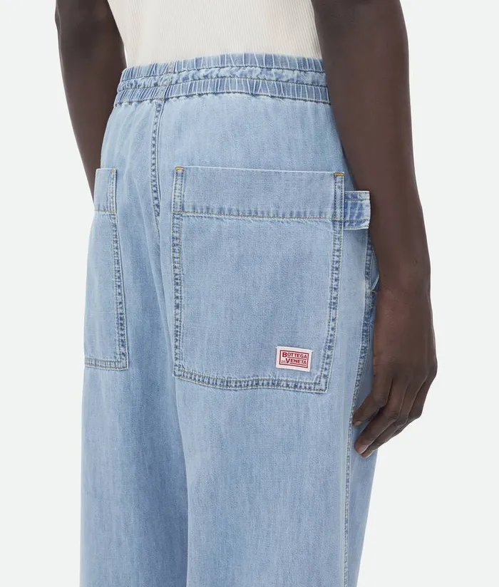 Men Bottega Veneta Denim Light Bleached Elasticated Denim Light Bleach