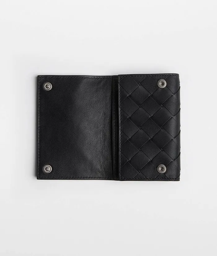 Men Bottega Veneta Key Rings Key Pouch Nero