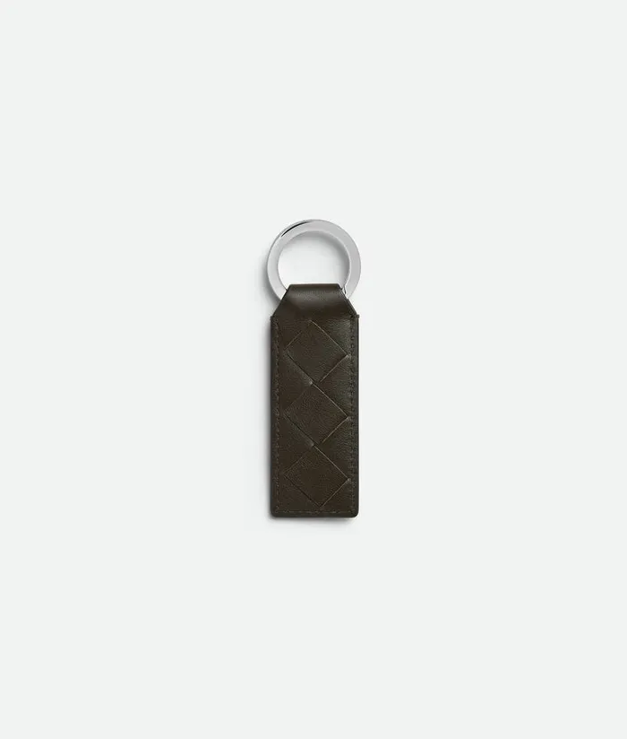 Men Bottega Veneta Key Rings Tab Key Ring Kaki