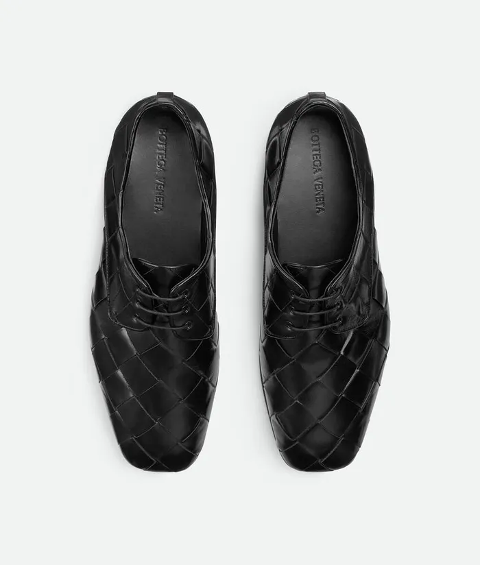 Men Bottega Veneta LaceUps Roma LaceUp Shoe Black