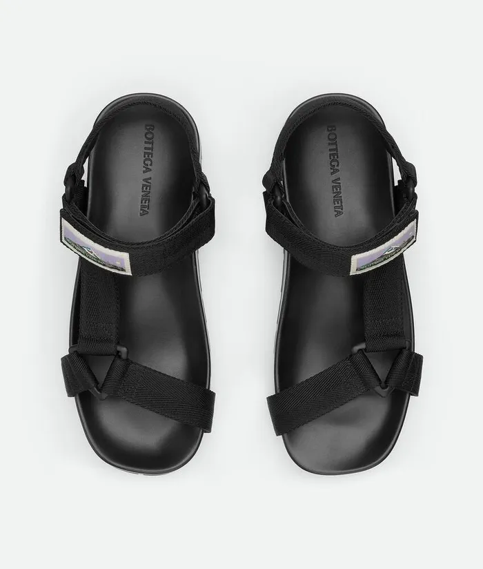 Men Bottega Veneta Sandals Trip Sandal Black