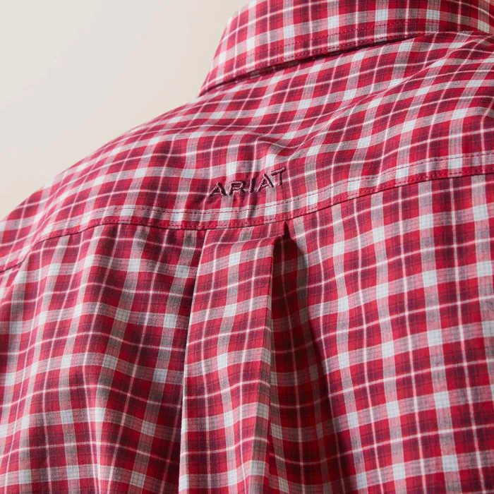 Men Button Down Shirts Ariat Pro Series Indiana Fitted Shirt Rose Red Men Button Down Shirts Ariat Pro Series Indiana Fitted Shirt Rose Red