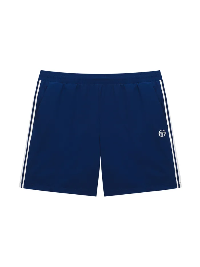 Men Court Styles Sergio Tacchini Woven Track Shorts Navy