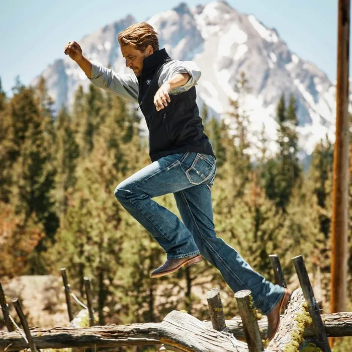 Men Denim Ariat M4 Low Rise Boundary Boot Cut Jean Gulch Men Denim Ariat M4 Low Rise Boundary Boot Cut Jean Gulch
