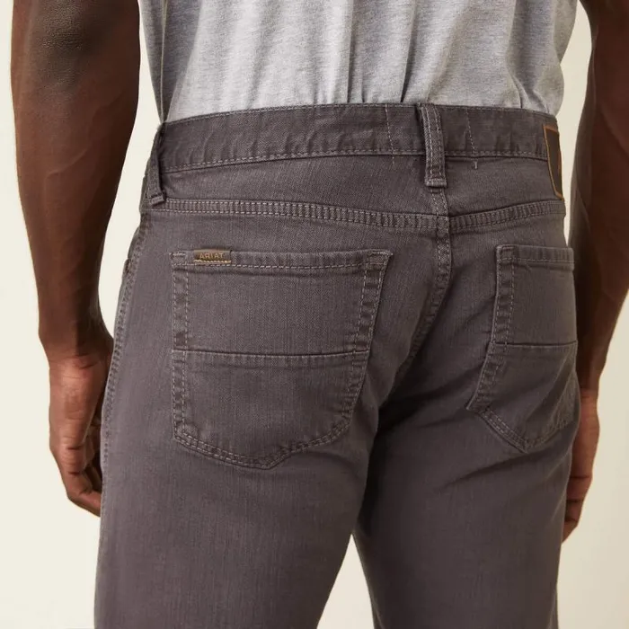 Men Denim Ariat M7 Grizzly Straight Jean Charcoal Men Denim Ariat M7 Grizzly Straight Jean Charcoal