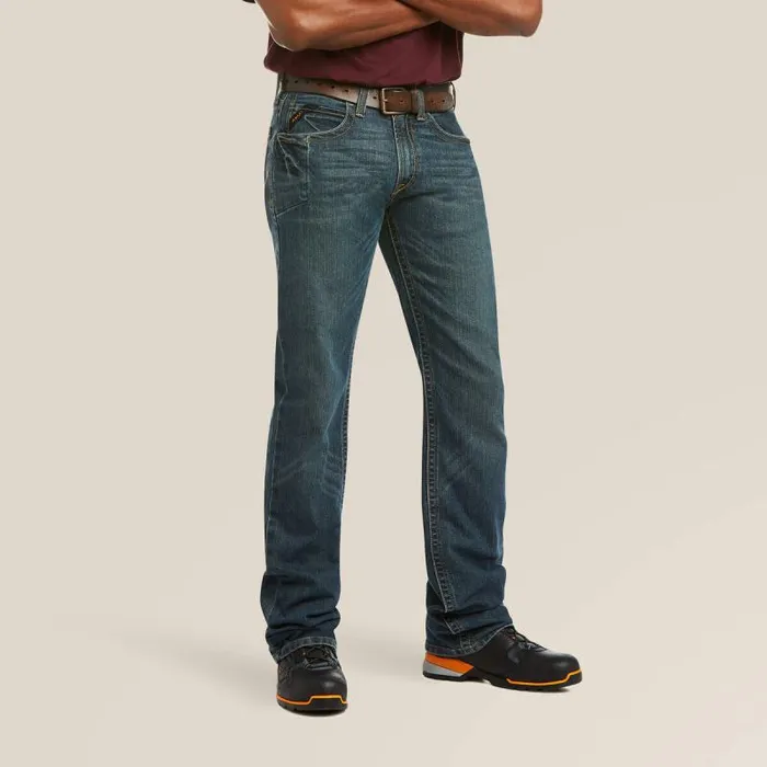 Men Denim Ariat Men039s Slim Fit Work Pants 8211 Rebar Denim Ironside