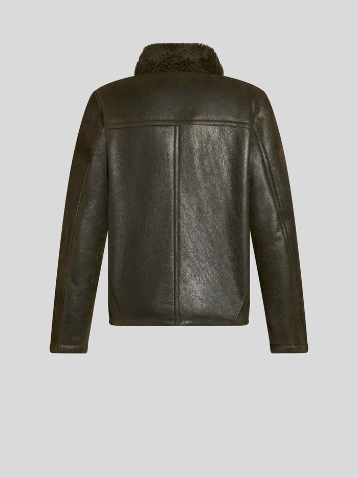 Men Etro Coats And Outerwear Shearling Jacket Green Men Etro Coats And Outerwear Shearling Jacket Green