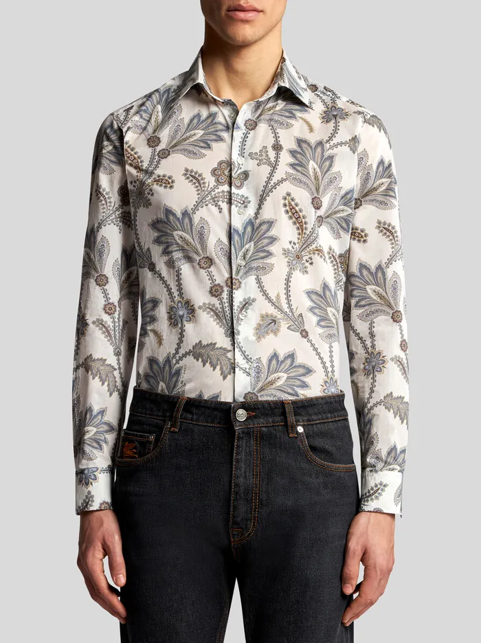 Men Etro Shirts Floral Shirt Multicolour Men Etro Shirts Floral Shirt Multicolour