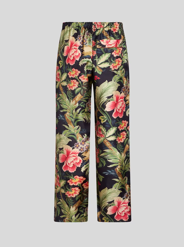Men Etro Trousers Printed Silk Trousers Multicolour Men Etro Trousers Printed Silk Trousers Multicolour