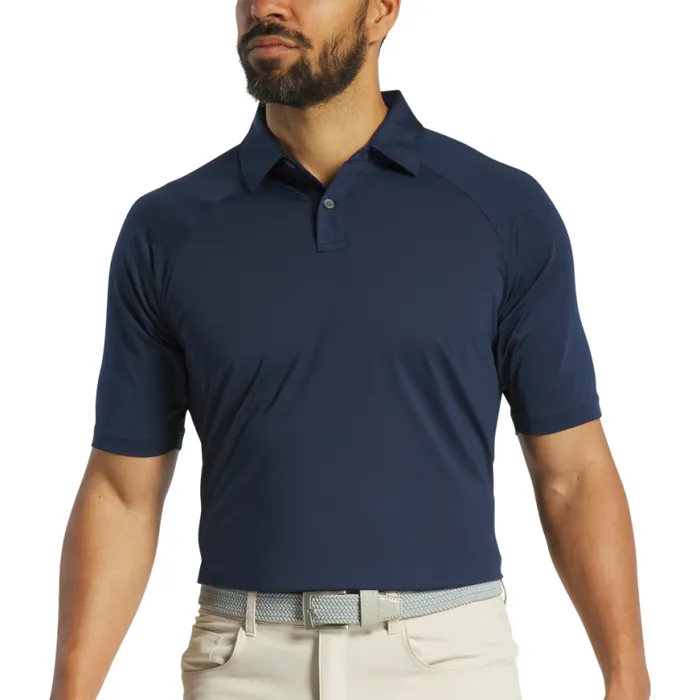 Men FootJoy Shirts Texture Mix Navy Men FootJoy Shirts Texture Mix Navy