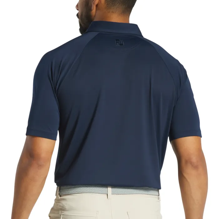 Men FootJoy Shirts Texture Mix Navy Men FootJoy Shirts Texture Mix Navy