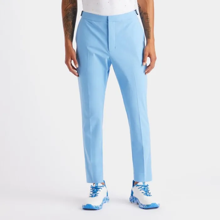 Men GFORE Blue Tech Tab 4Way Stretch Slim Leg Trouser Golf Pants