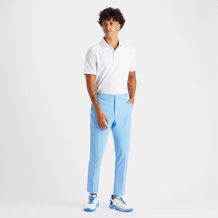 Men GFORE Blue Tech Tab 4Way Stretch Slim Leg Trouser Golf Pants