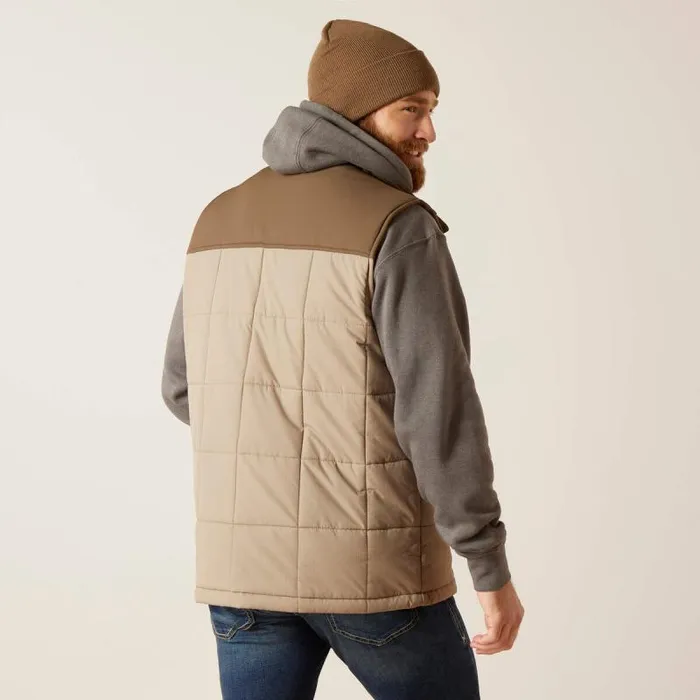 Men Jackets and Vests Ariat Crius Insulated Vest Brindlemajor Brown Men Jackets and Vests Ariat Crius Insulated Vest Brindlemajor Brown