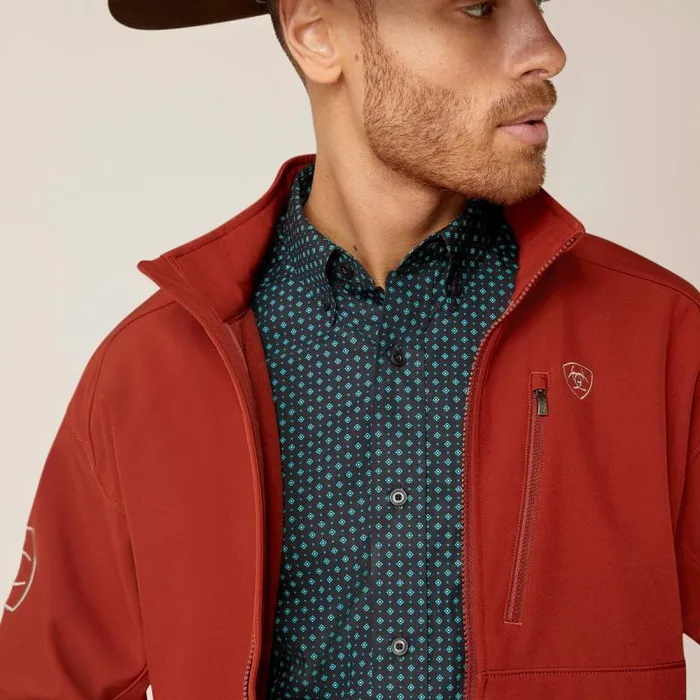 Men Jackets and Vests Ariat Logo 20 Softshell Jacket Koa Wood Men Jackets and Vests Ariat Logo 20 Softshell Jacket Koa Wood