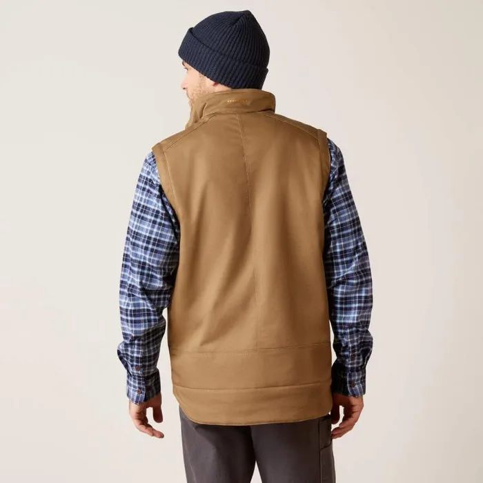 Men Jackets and Vests Ariat Rebar DuraCanvas Vest Field Khaki Men Jackets and Vests Ariat Rebar DuraCanvas Vest Field Khaki