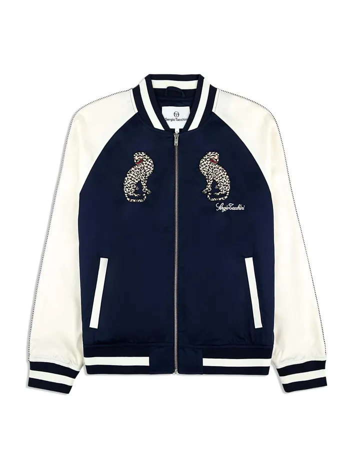 Men Jackets Sergio Tacchini Suveniri Track Jacket Maritime Blue Gardenia