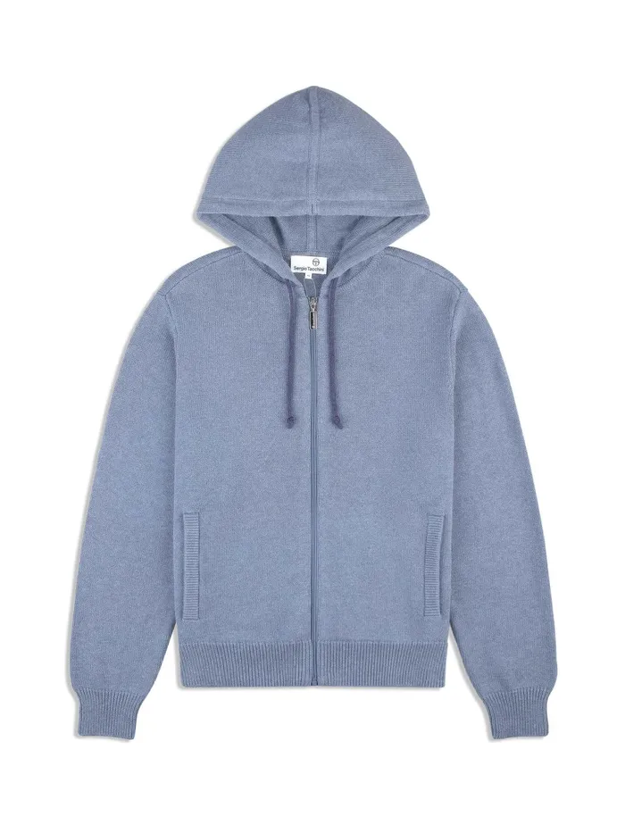 Men Knitwear Sergio Tacchini Fausto Knit Hoodie Faded Denim