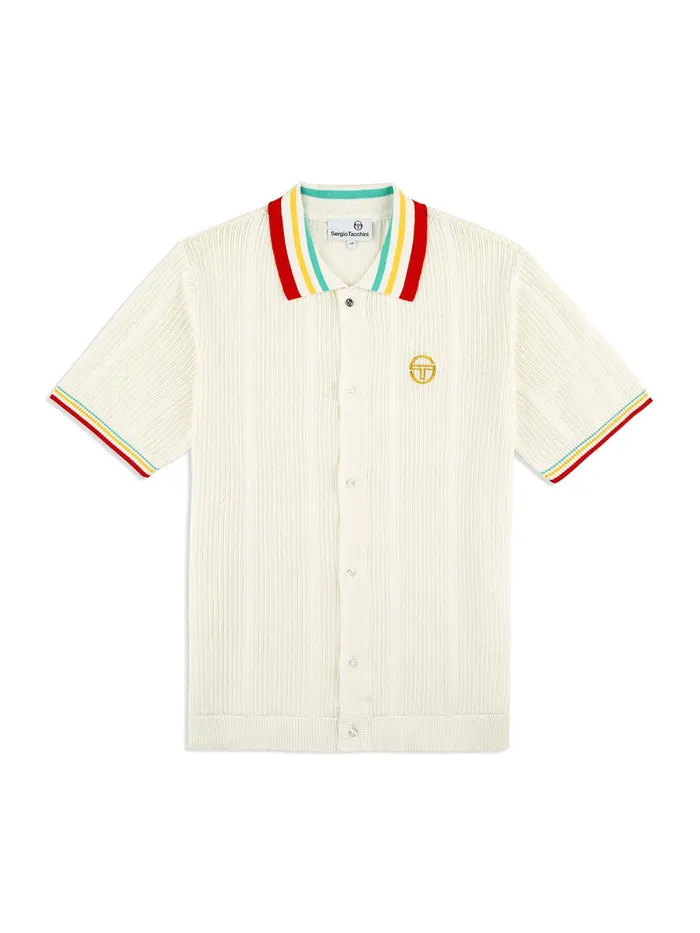 Men Knitwear Sergio Tacchini Slice Polo Gardenia Gold