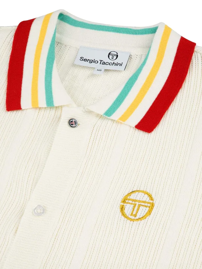Men Knitwear Sergio Tacchini Slice Polo Gardenia Gold