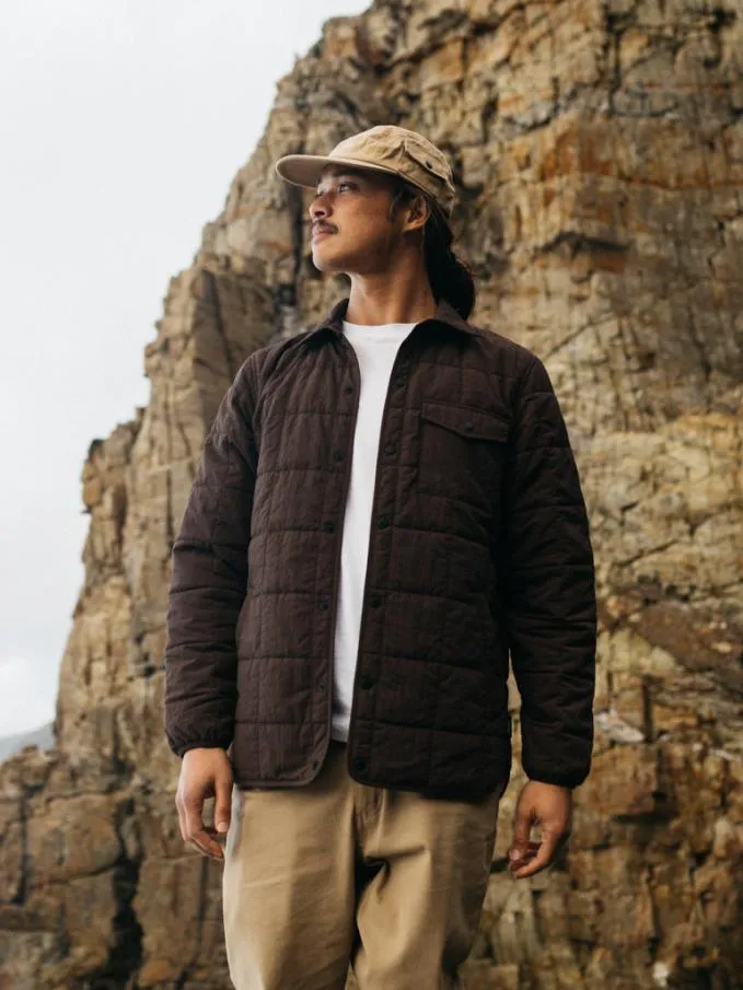 Men Lapwing Shirt Seal Brown Finisterre Shirts