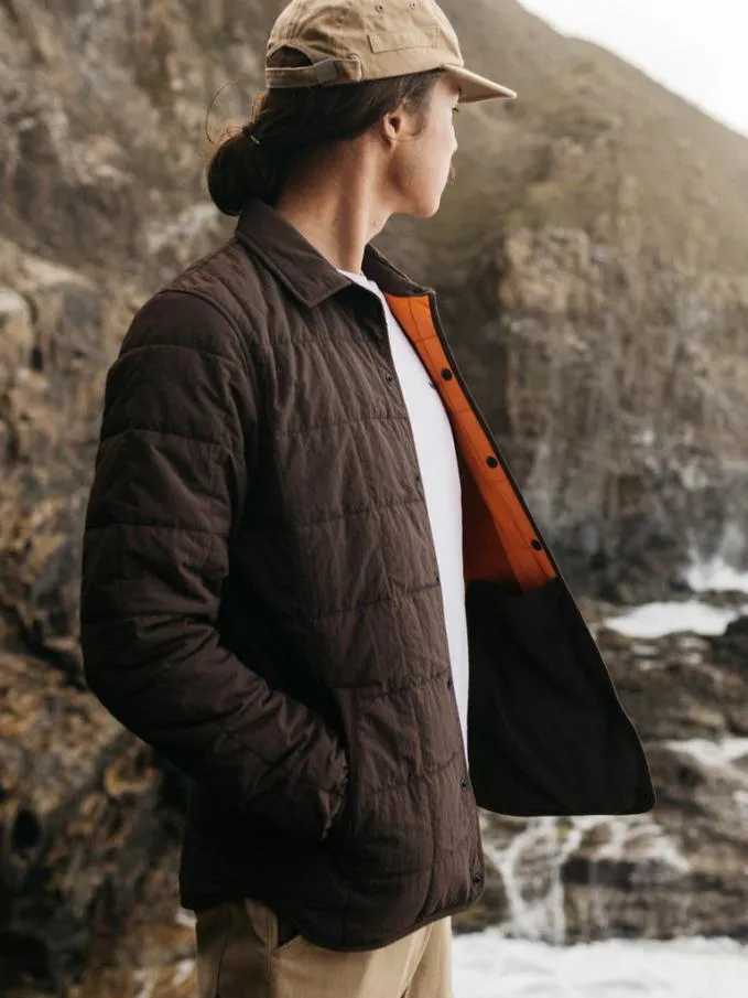 Men Lapwing Shirt Seal Brown Finisterre Shirts