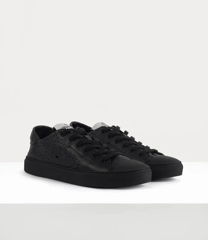 Men Low Top Soft Punch Trainer Black Vivienne Westwood Trainers Men Low Top Soft Punch Trainer Black Vivienne Westwood Trainers